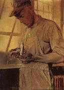 Grant Wood The Product checker Spain oil painting artist